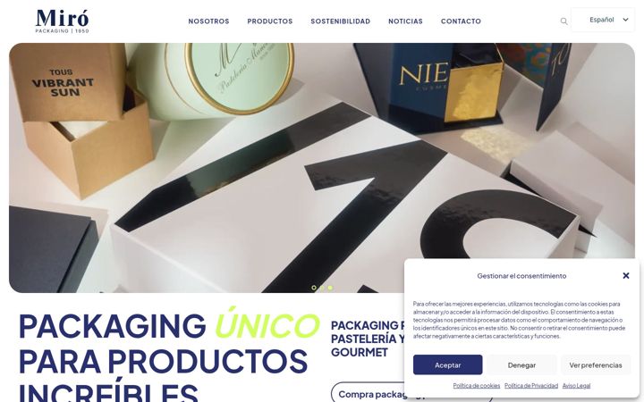 Screenshot of miropackaging.com