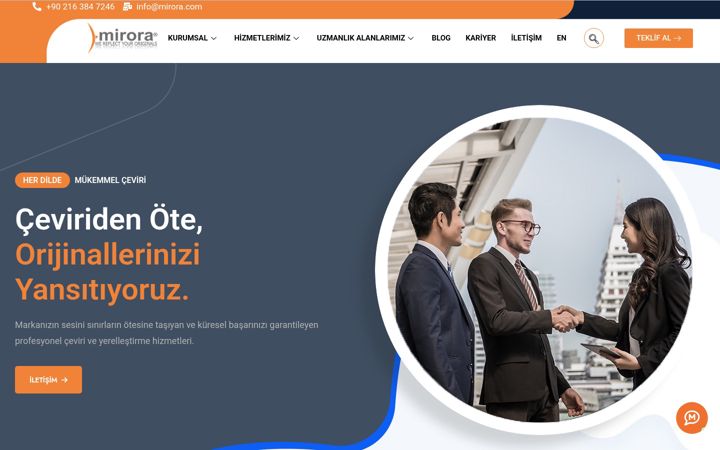 Screenshot of mirora.com