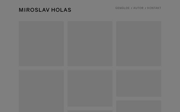 Screenshot of miroslavholas.com