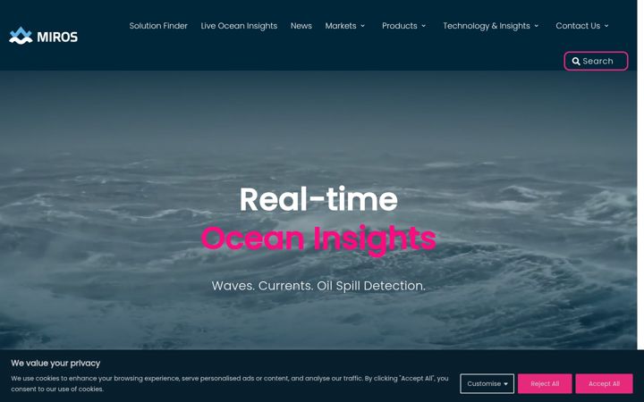 Screenshot of mirosmocean.com