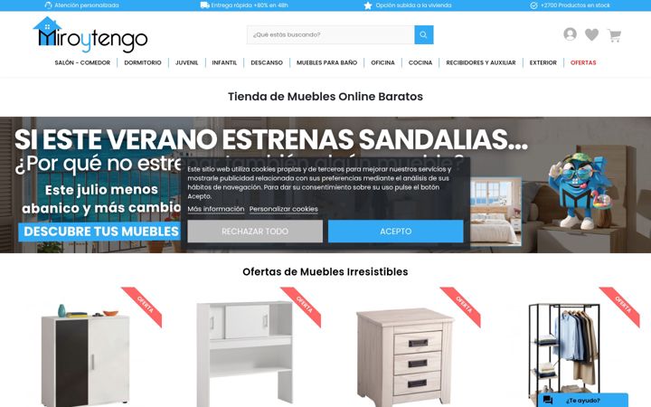 Screenshot of miroytengo.es