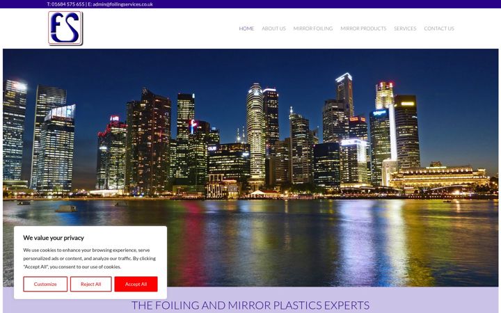 Ekrano kopija mirrorplastics.co.uk