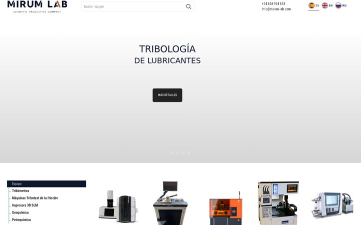 Screenshot of mirum-lab.com