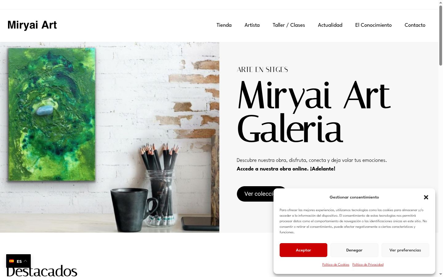 Screenshot tal-banner tal-kunsens muri qabel kwalunkwe interazzjoni