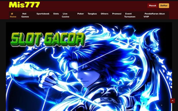 Screenshot of mis777.com