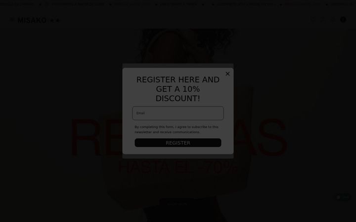 Screenshot of misako.com