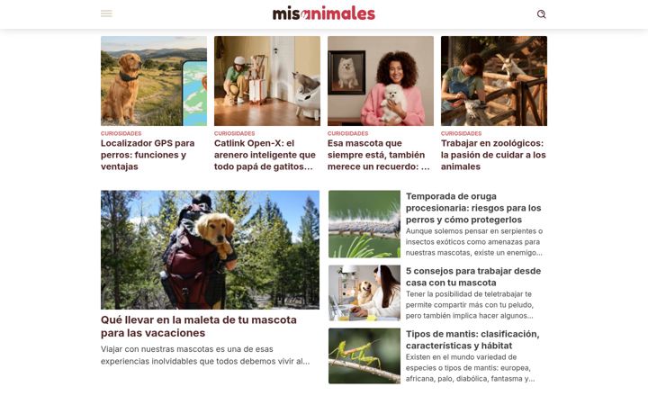 Screenshot of misanimales.com