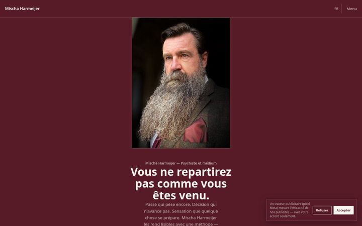 Screenshot of mischaharmeijer.com