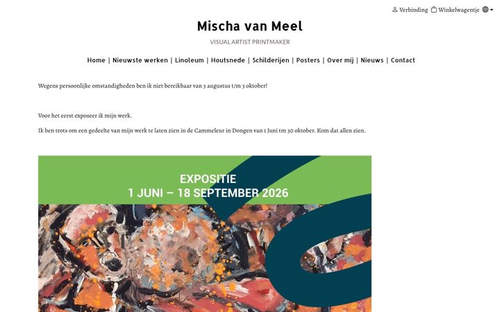 Screenshot of mischavanmeel.com
