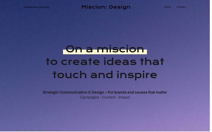 Screenshot di miscion-design.de