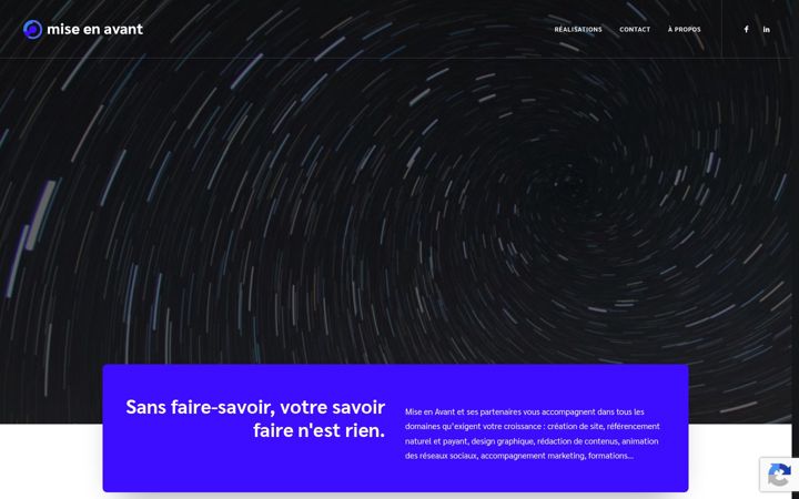 Screenshot of miseenavant.com