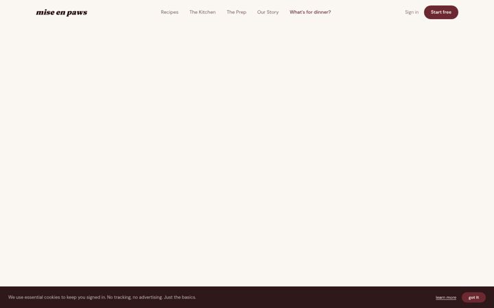 Screenshot of miseenpaws.com