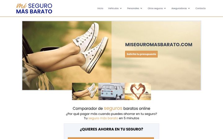 Screenshot of miseguromasbarato.com