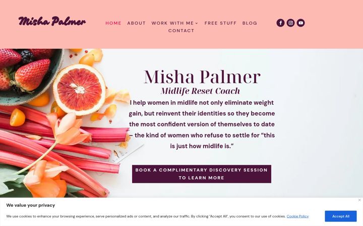 Screenshot of mishapalmer.com
