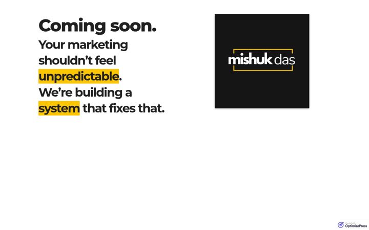 Screenshot of mishukdas.com