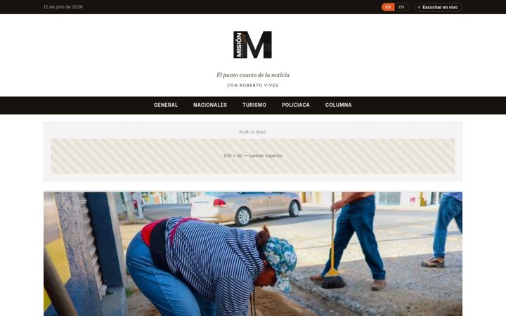 Screenshot of mision24.com