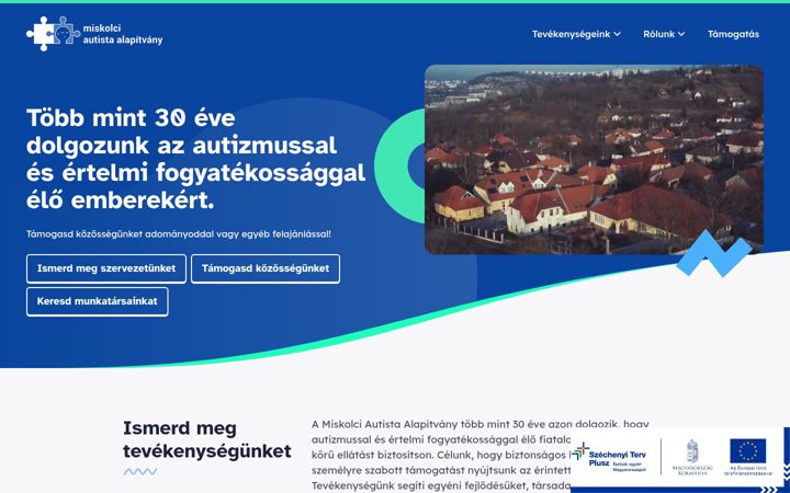 Screenshot of miskolciautista.com