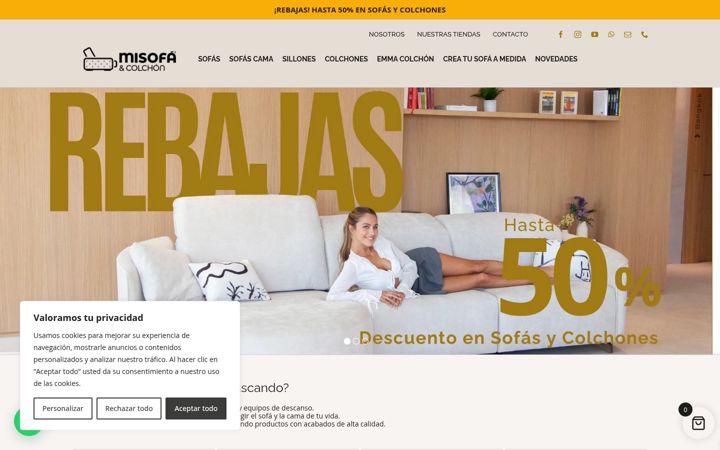 Screenshot of misofaycolchon.com