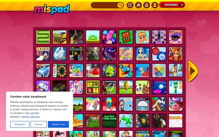 Screenshot of mispad.com