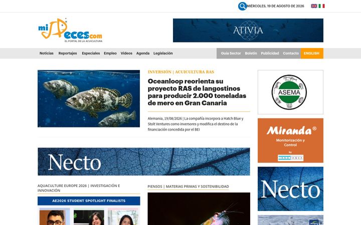 Screenshot of mispeces.com