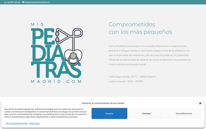 Screenshot of mispediatrasmadrid.com