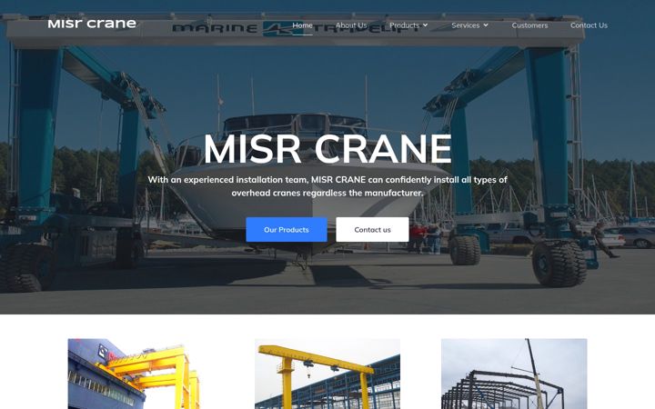 Screenshot of misrcrane.com