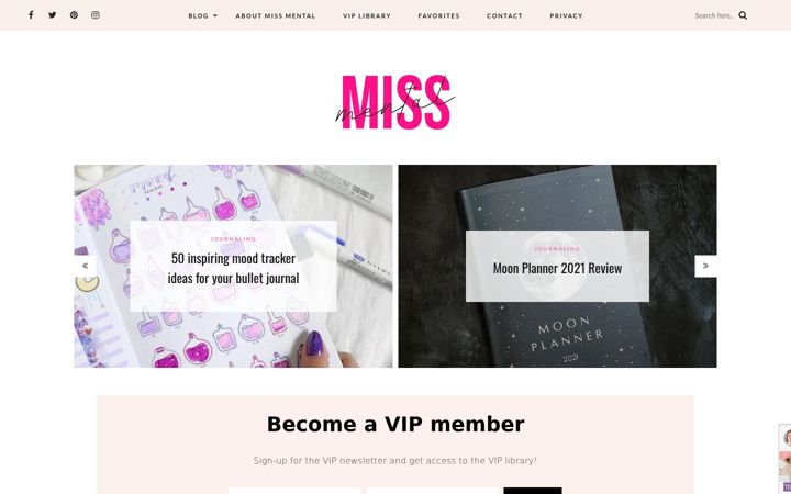 Screenshot of miss-mental.com
