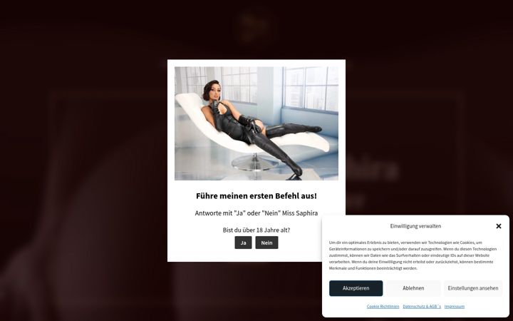 Screenshot of miss-saphira.com