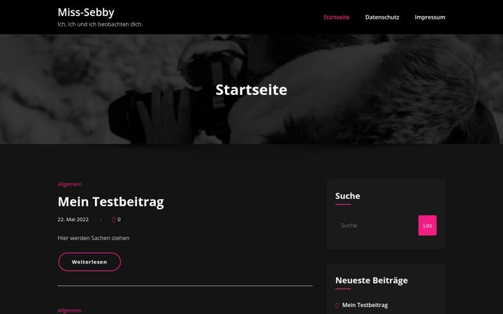 Screenshot of miss-sebby.com