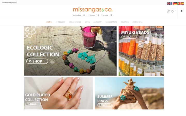 Screenshot of missangasandco.com