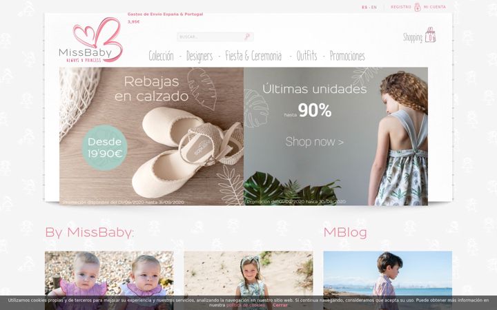 Screenshot of missbaby.com
