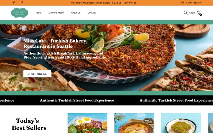 Screenshot of misscaffe.com
