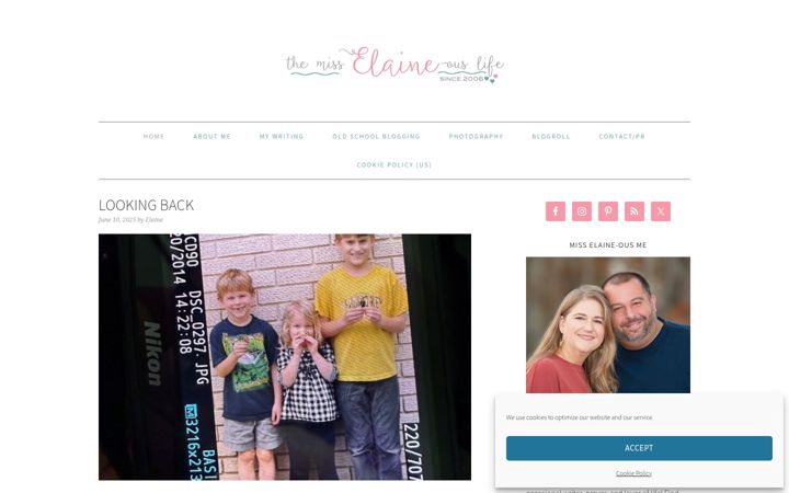 Screenshot of misselaineouslife.com