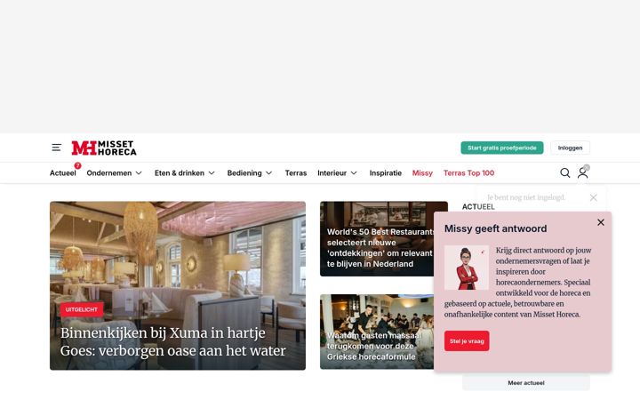Screenshot of missethoreca.nl