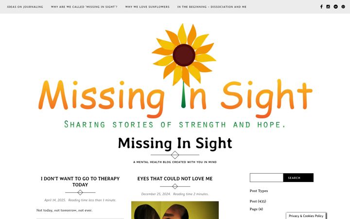 Screenshot of missinginsight.com