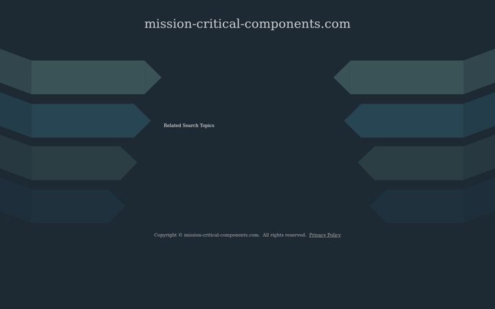 Screenshot of mission-critical-components.com