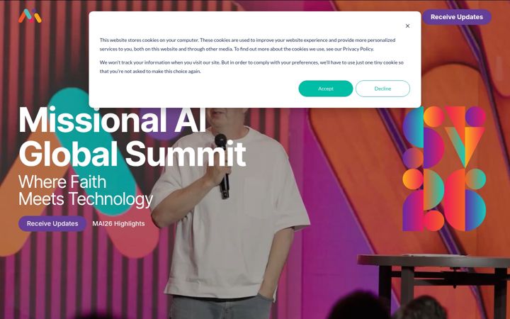 Skärmbild av missional.ai