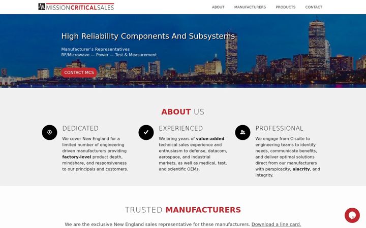 Screenshot of missioncriticalsales.com