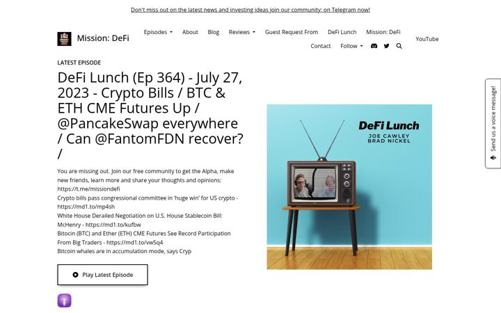 Screenshot of missiondefi.com