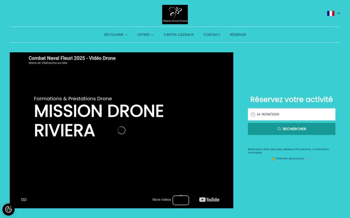 Screenshot of missiondroneriviera.com