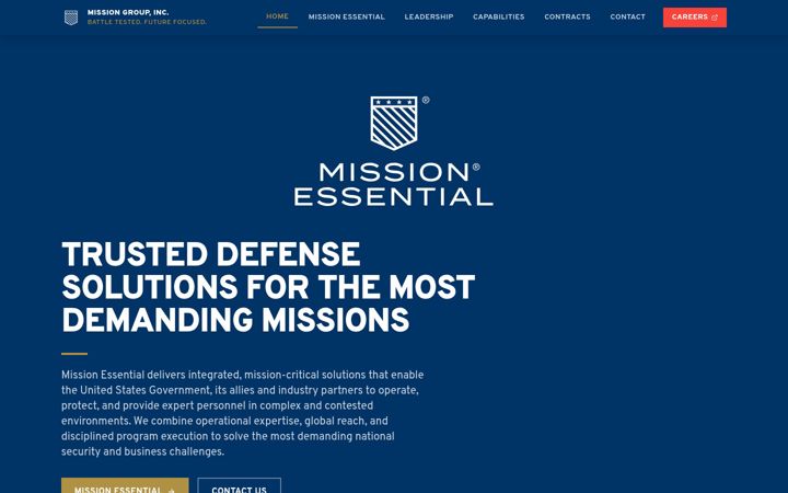 Screenshot of missionessential.com