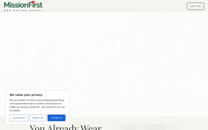 Screenshot of missionfirstwebdesign.com