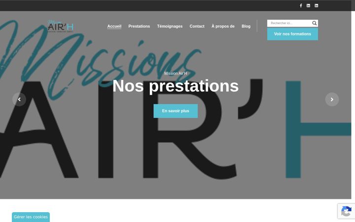 Screenshot of missions-airh.com