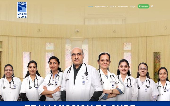 Screenshot of missiontocure.com