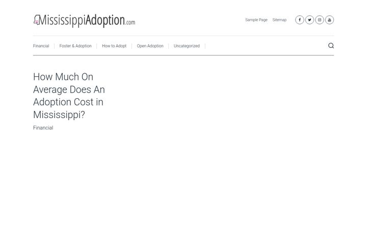 Screenshot of mississippiadoption.com