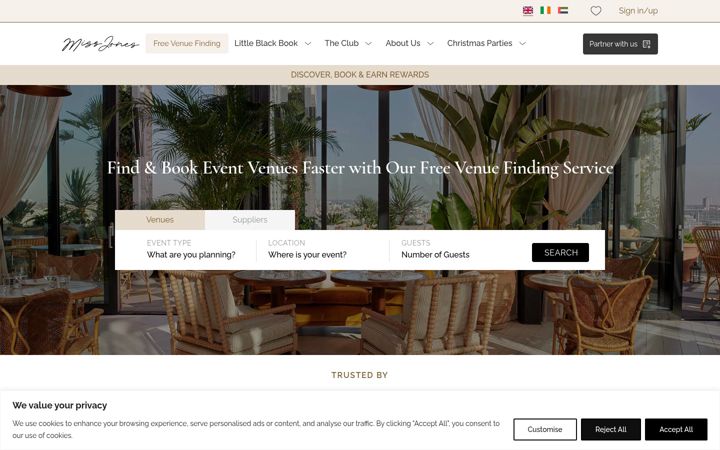 Screenshot of missjonesgroup.com