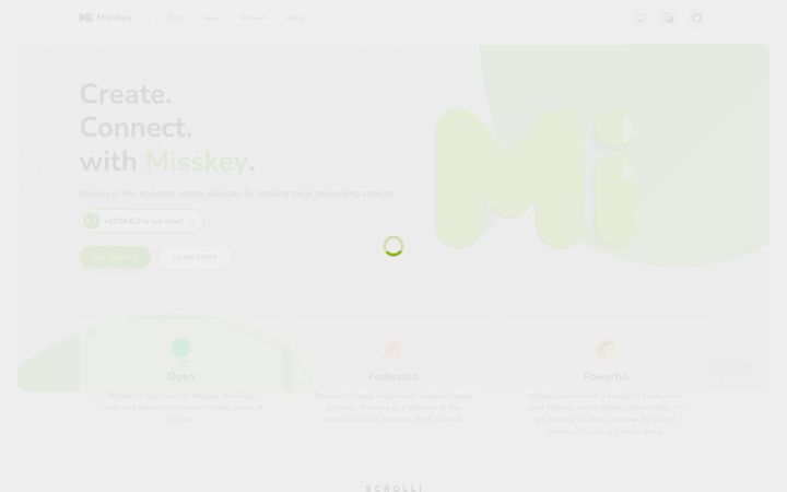 Screenshot of misskey-hub.net