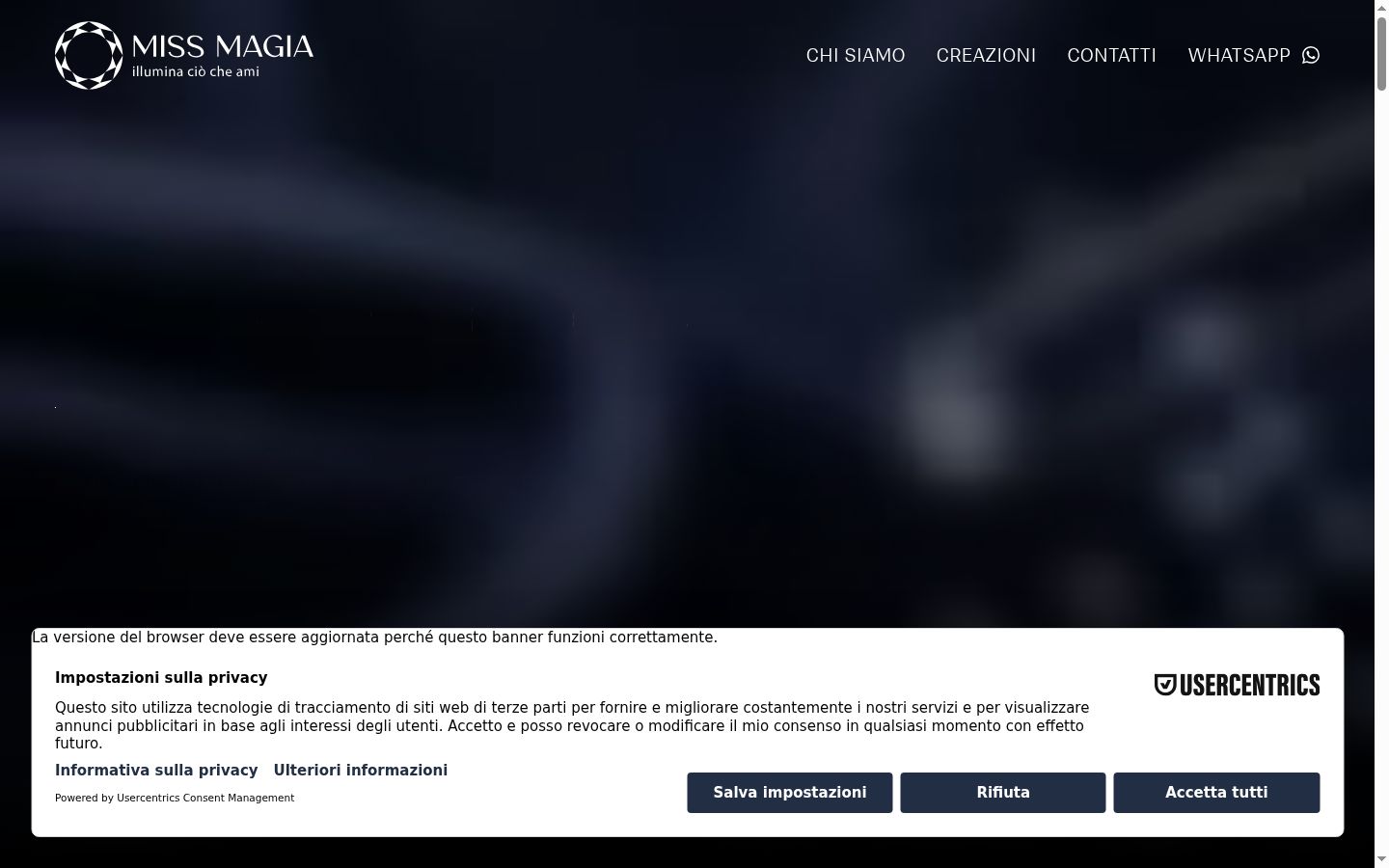 Screenshot des Einwilligungsbanners vor jeglicher Interaktion