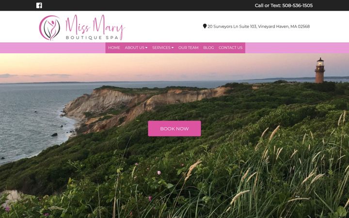 Screenshot of missmarycosmetics.com