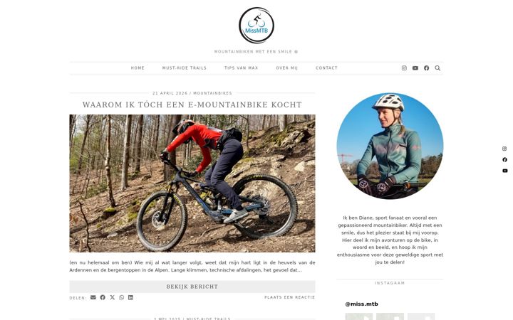 Screenshot of missmtb.com